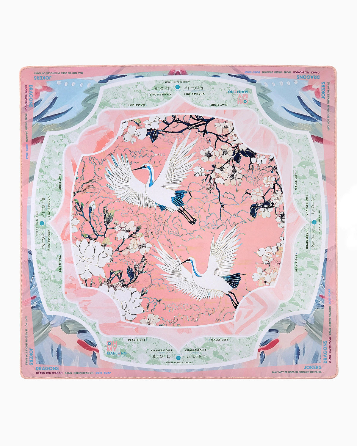 Heron Mahjong Mat in Tube - The Preppy Bunny