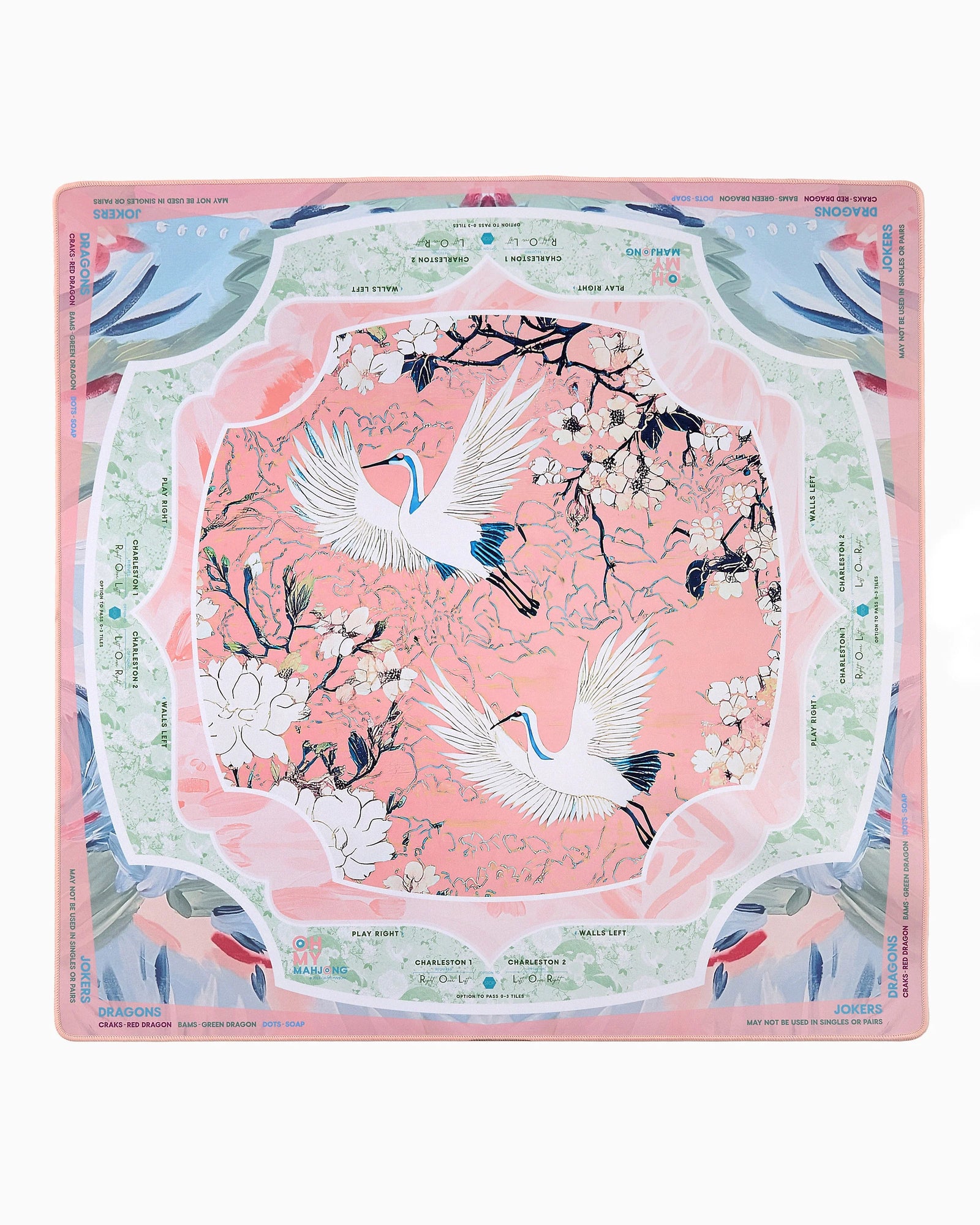 Heron Mahjong Mat in Tube - The Preppy Bunny