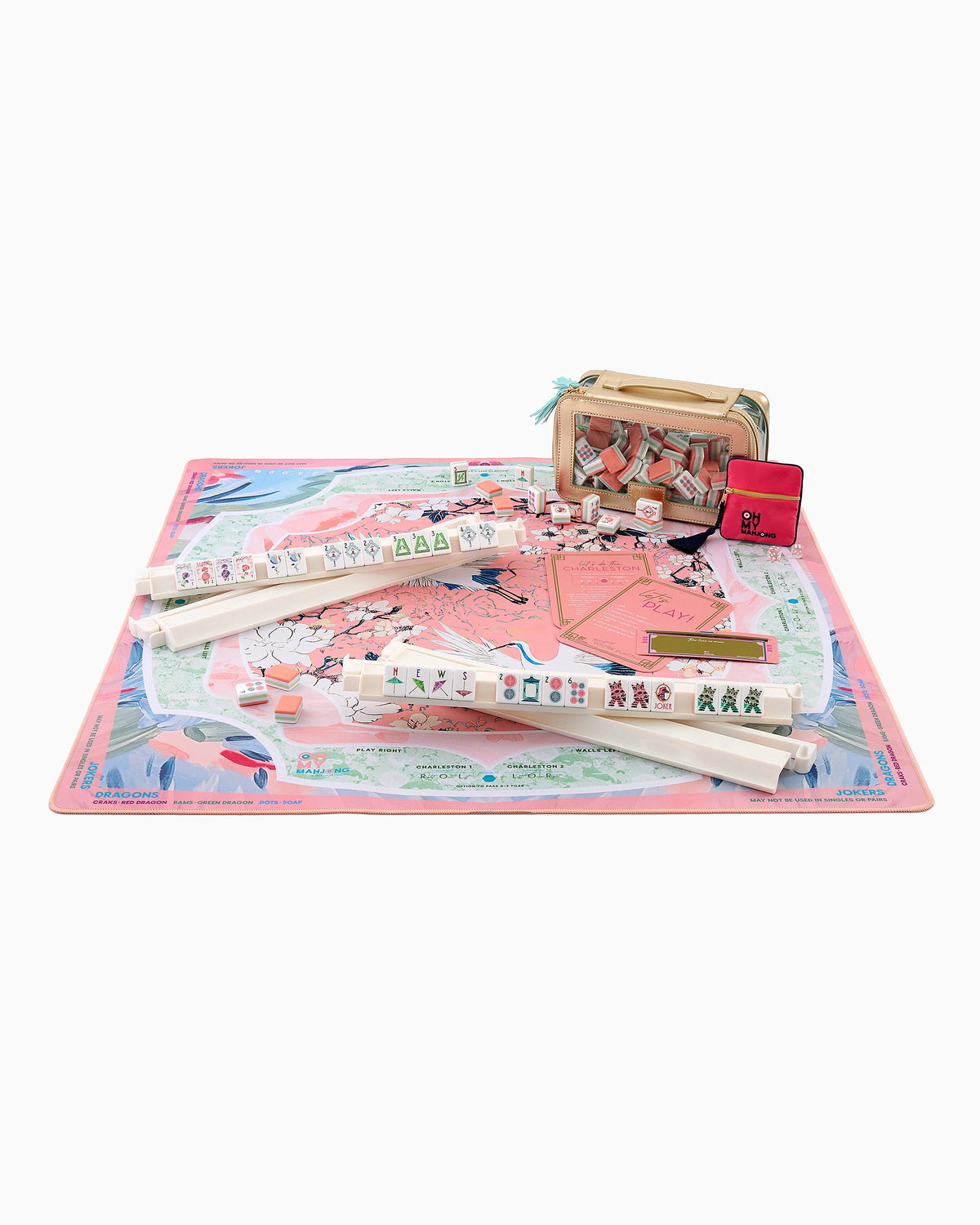 Heron Mahjong Mat in Tube - The Preppy Bunny
