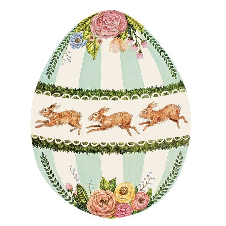 Boxwood Bunny Egg Paper Placemats - The Preppy Bunny