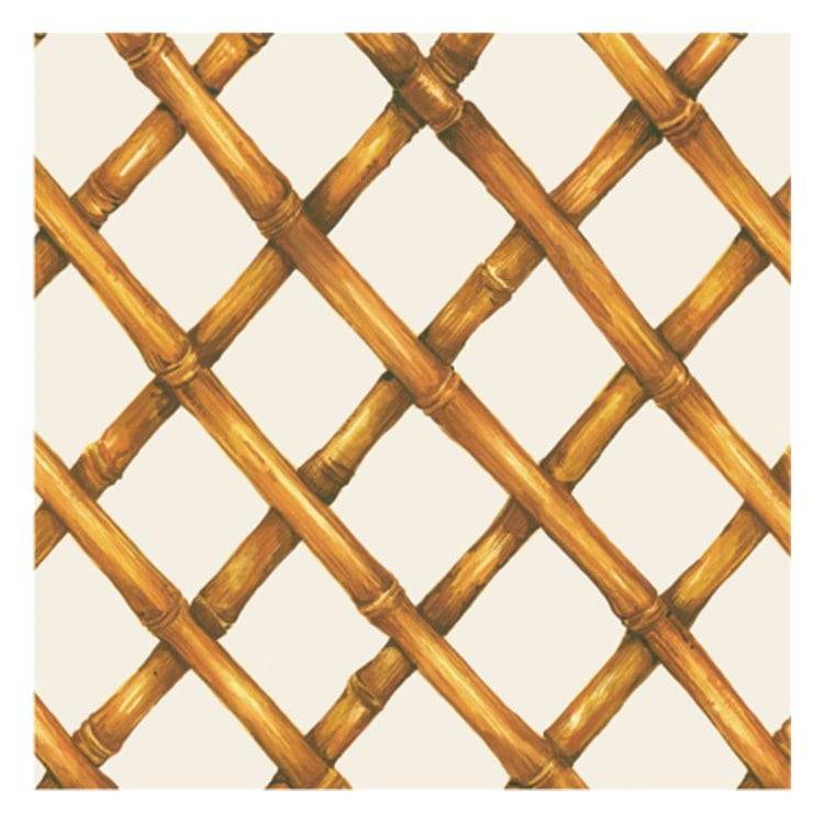 Bamboo Lattice Paper Cocktail Napkins - The Preppy Bunny