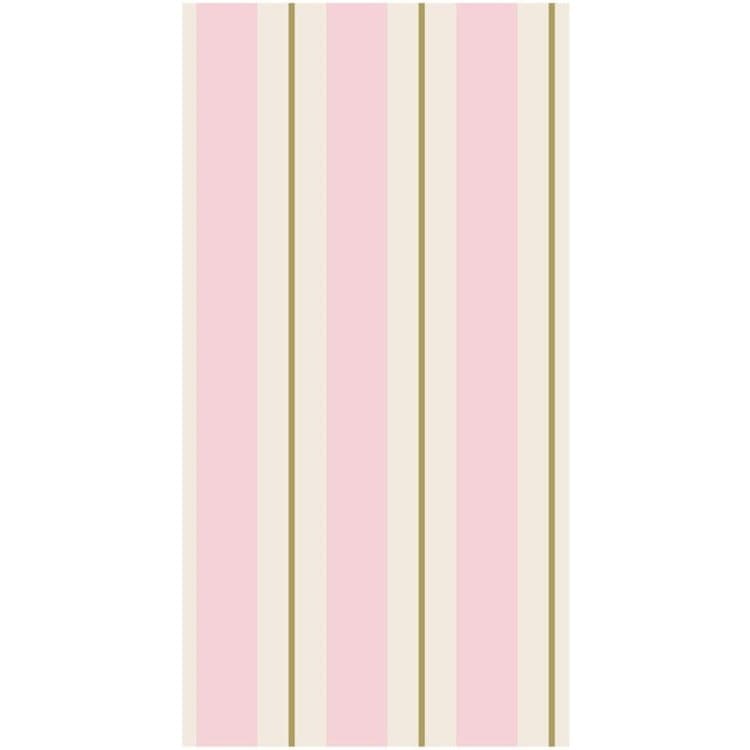 Pink &amp; Gold Stripe Paper Guest Napkins - The Preppy Bunny