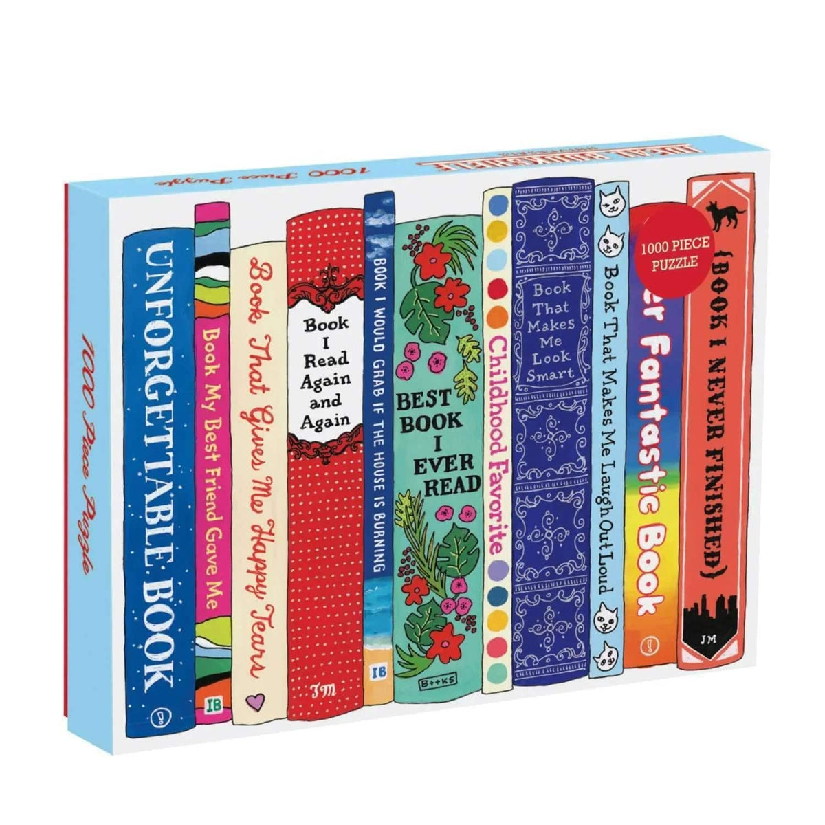 Ideal Bookshelf: Universals 1000 Piece Jigsaw Puzzle - The Preppy Bunny