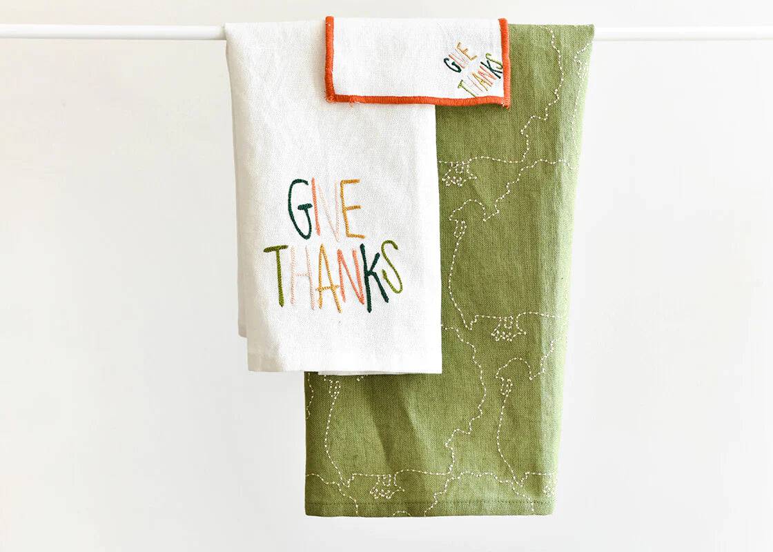 Turkey Silhouette Large Hand Towel - The Preppy Bunny