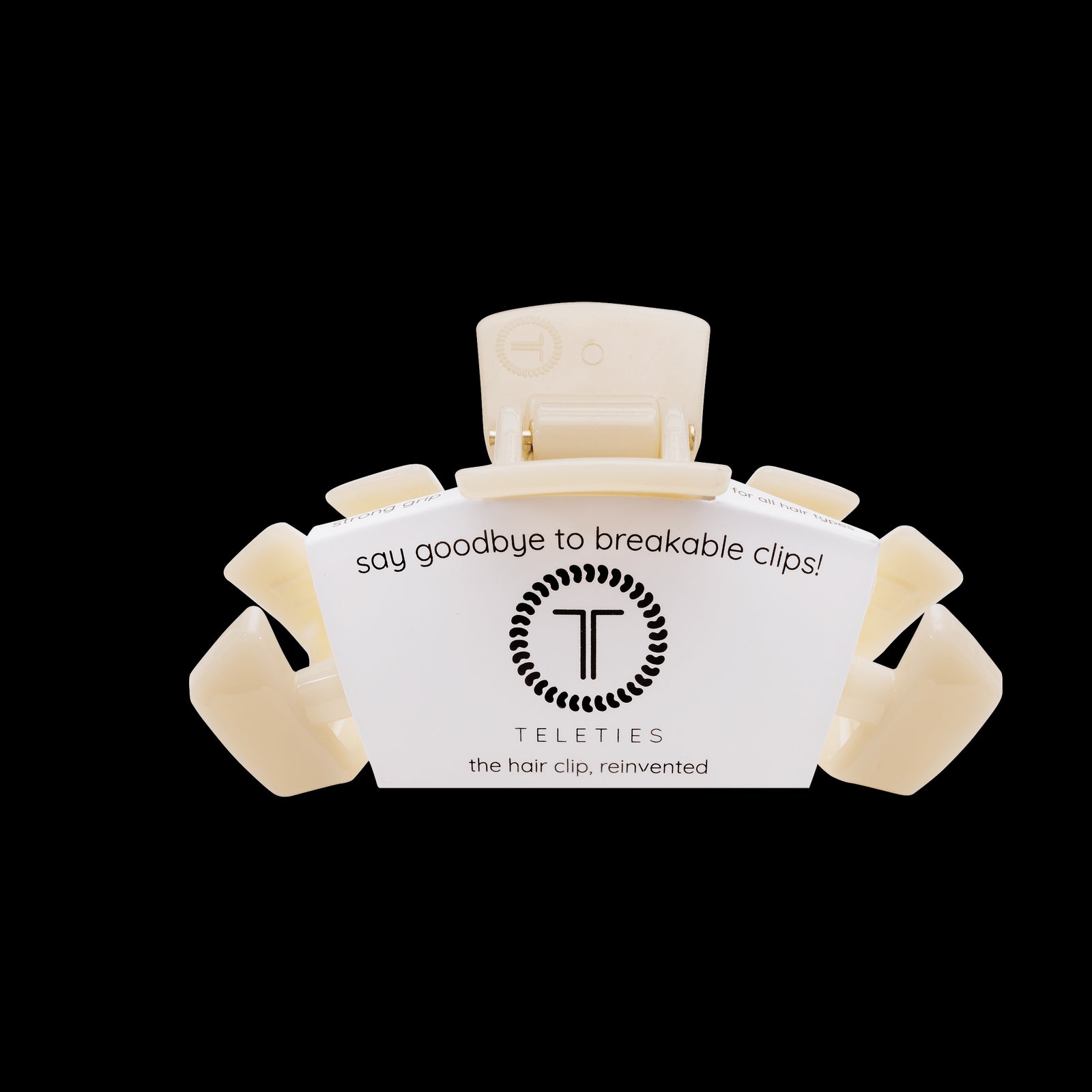 Almond Beige Medium Hair Clip - The Preppy Bunny