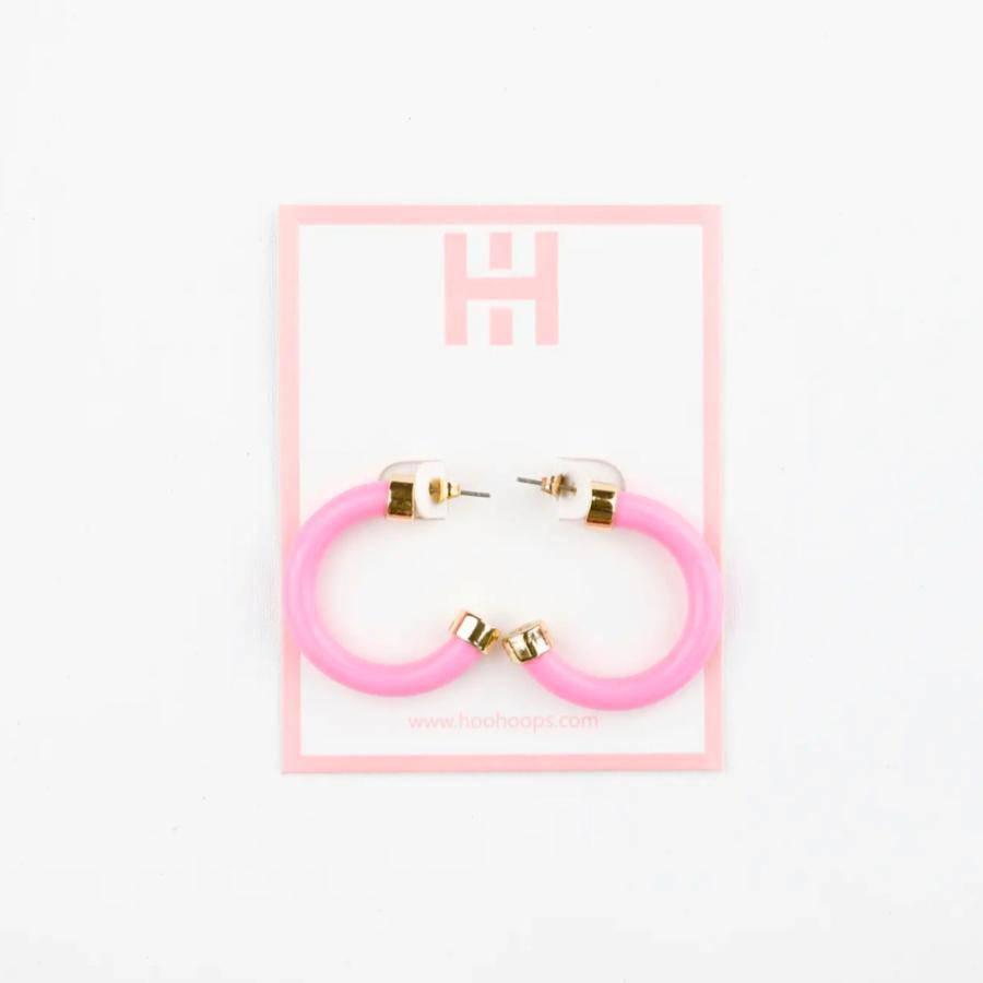Mini Hoops - Bubble Gum - The Preppy Bunny