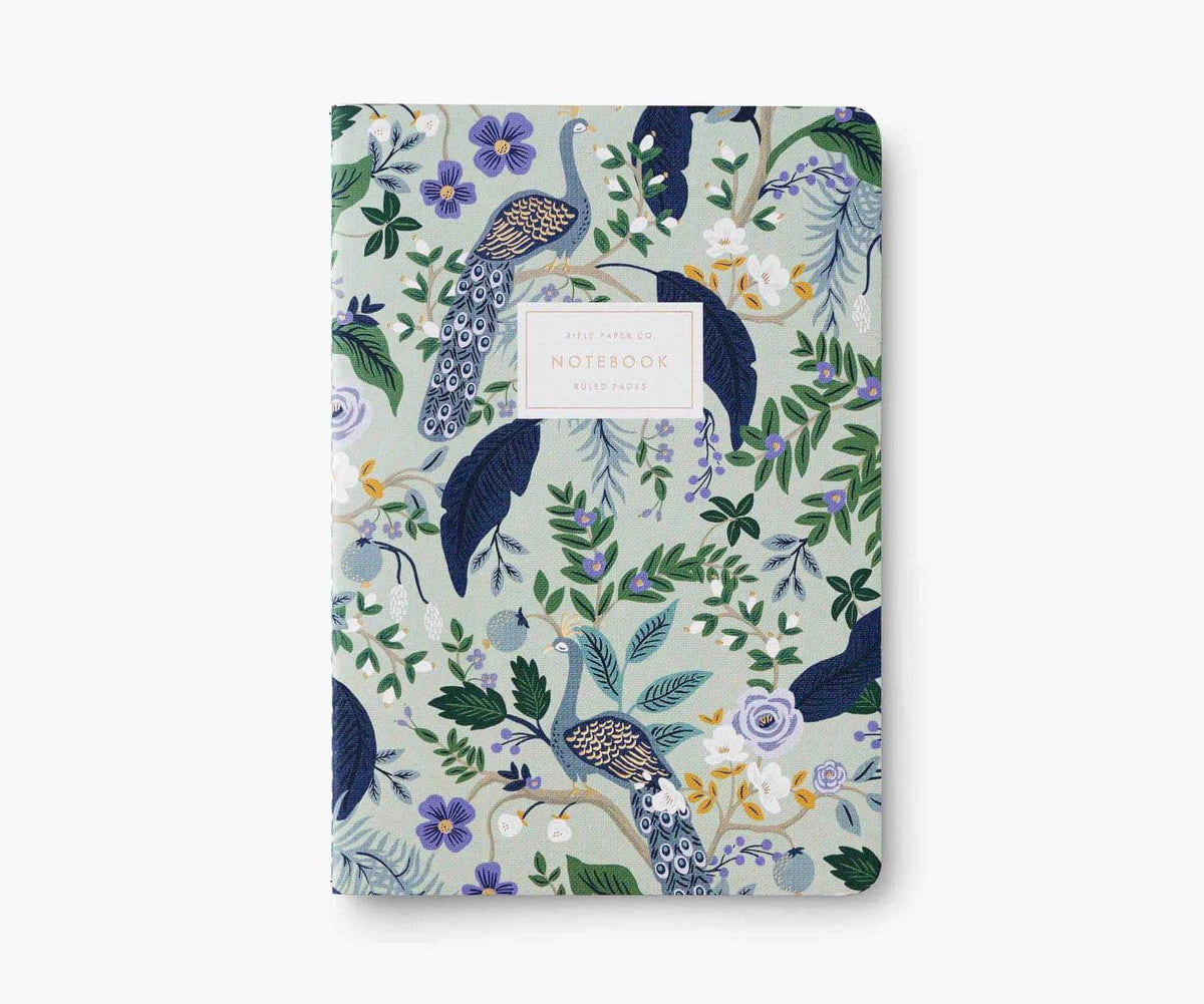 Peacock Set of 3 Notebooks - The Preppy Bunny