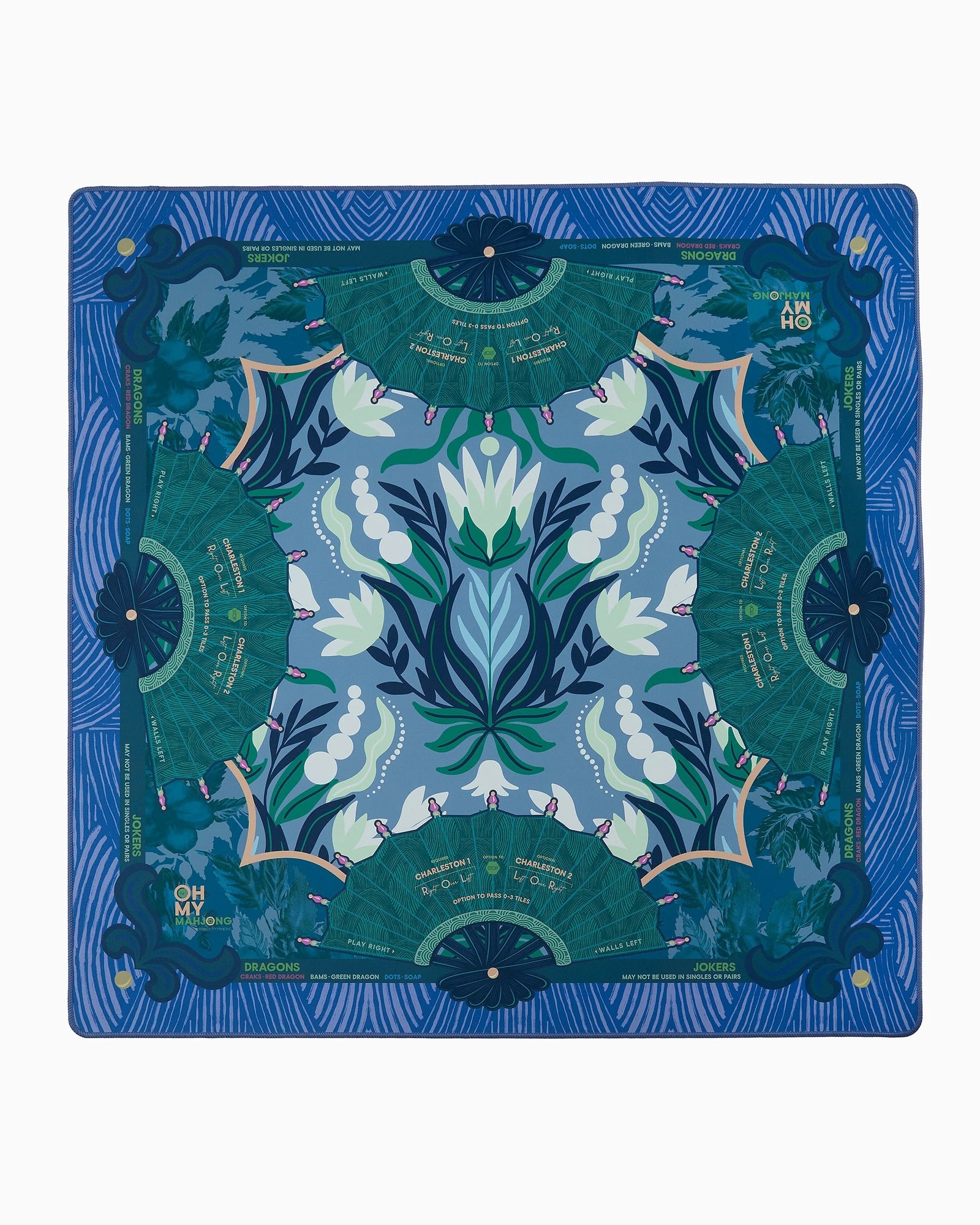 Jade Mahjong Mat in Tube - The Preppy Bunny