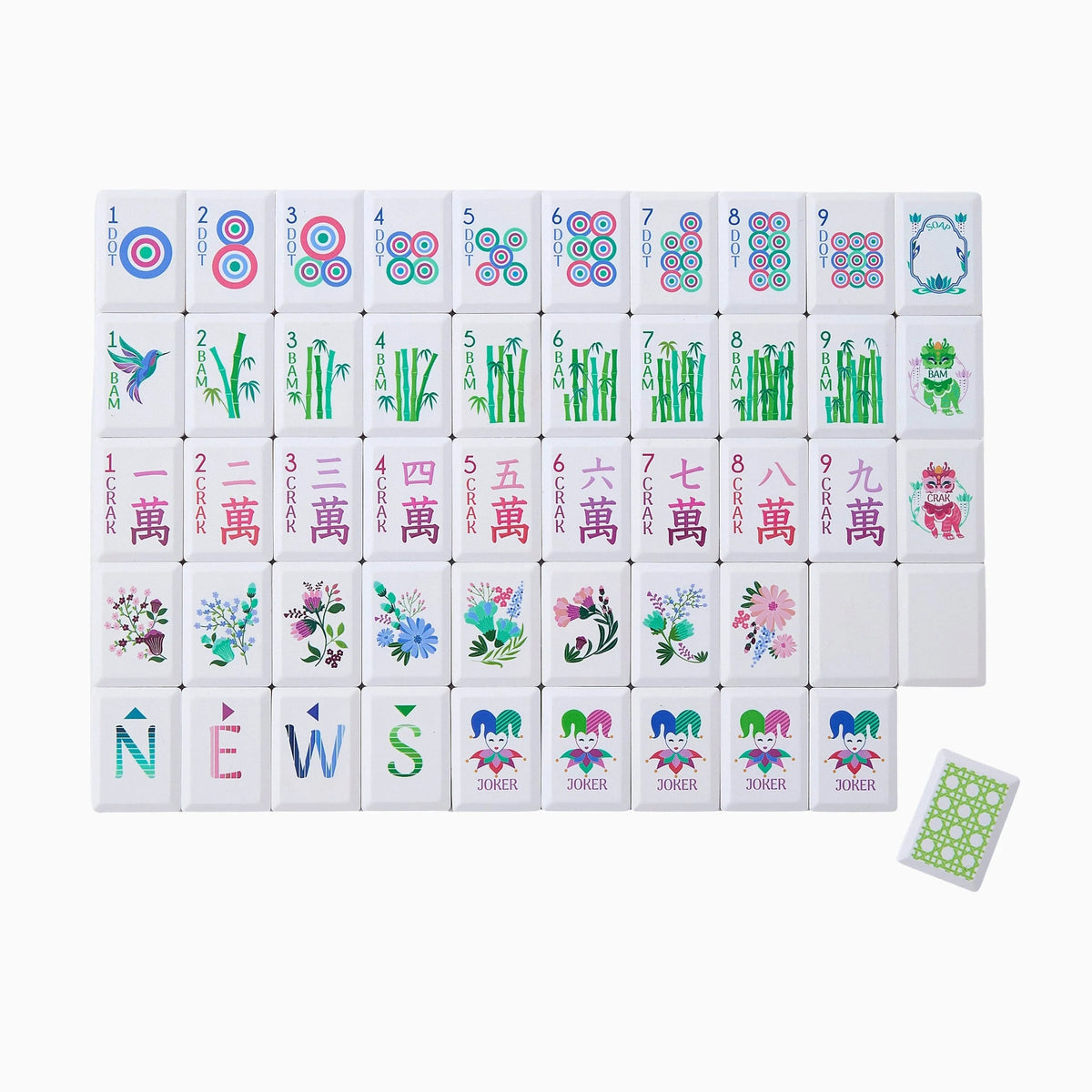 Jardin Debutant Mahjong Tile Set