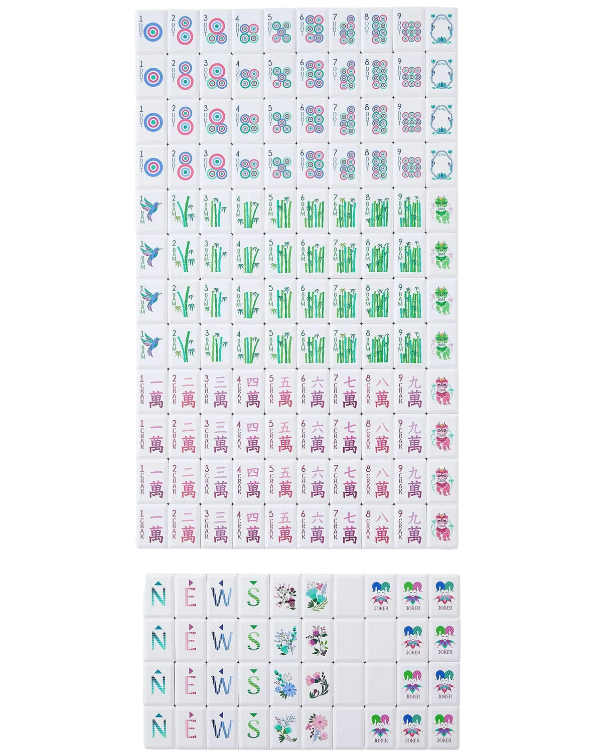 Jardin Debutant Mahjong Tile Set