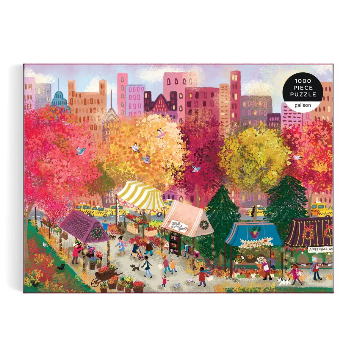 Joy Laforme Autumn at the City Market 1000 Piece Puzzle - The Preppy Bunny