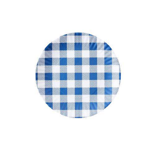 Blue Gingham "paper" Plate Set of 4 - 7.50 inches - The Preppy Bunny