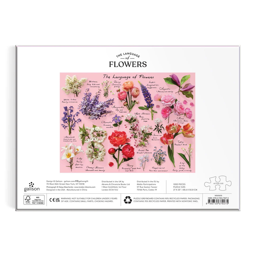 Language of Flowers 1000 Piece Puzzle - The Preppy Bunny