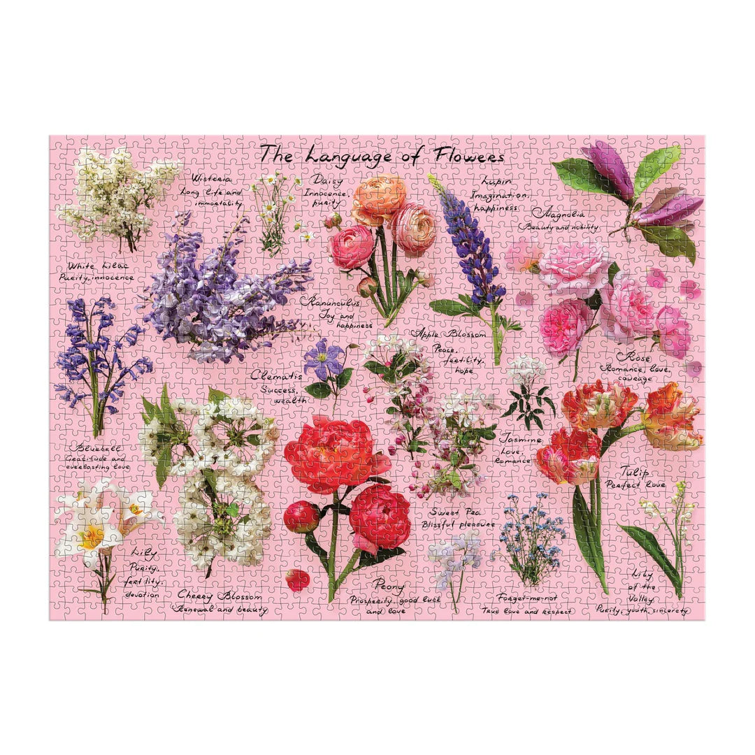 Language of Flowers 1000 Piece Puzzle - The Preppy Bunny