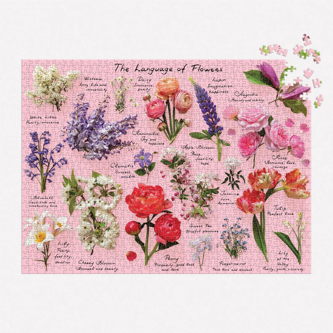 Language of Flowers 1000 Piece Puzzle - The Preppy Bunny