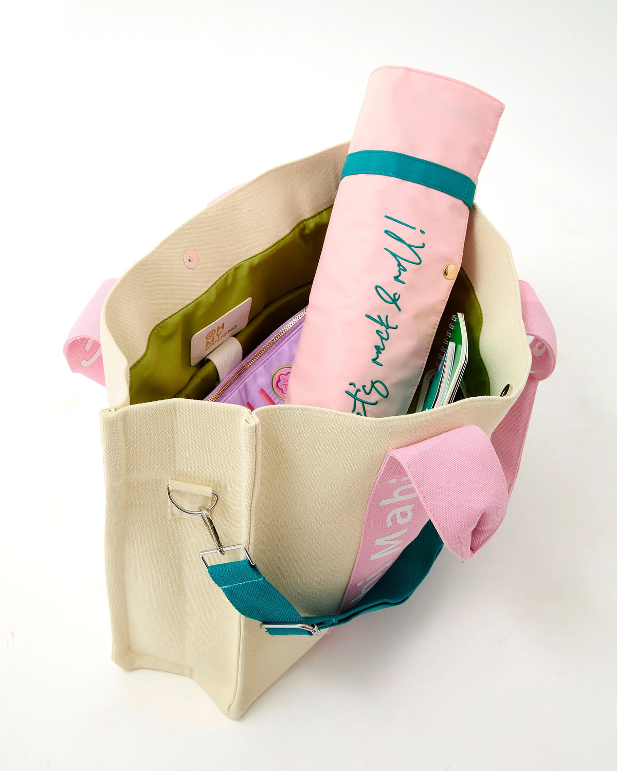 Light Pink Mahj It All Tote