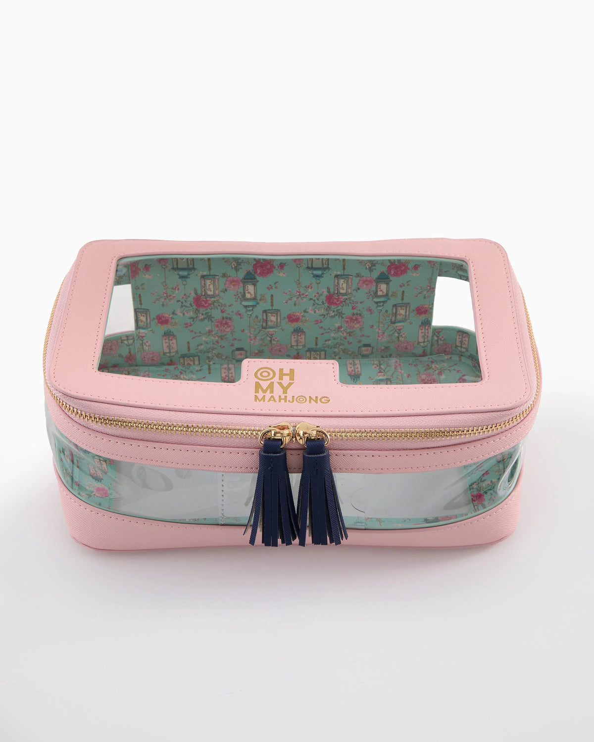 Light Pink Mahjong Tile Storage Bag - The Preppy Bunny