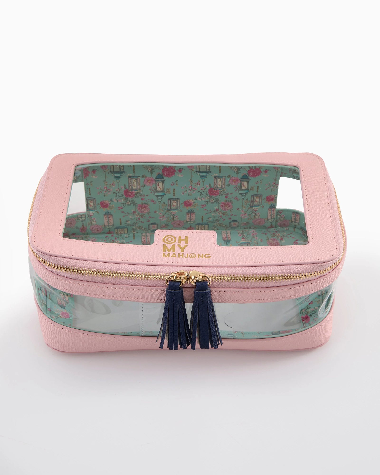 Light Pink Mahjong Tile Storage Bag - The Preppy Bunny