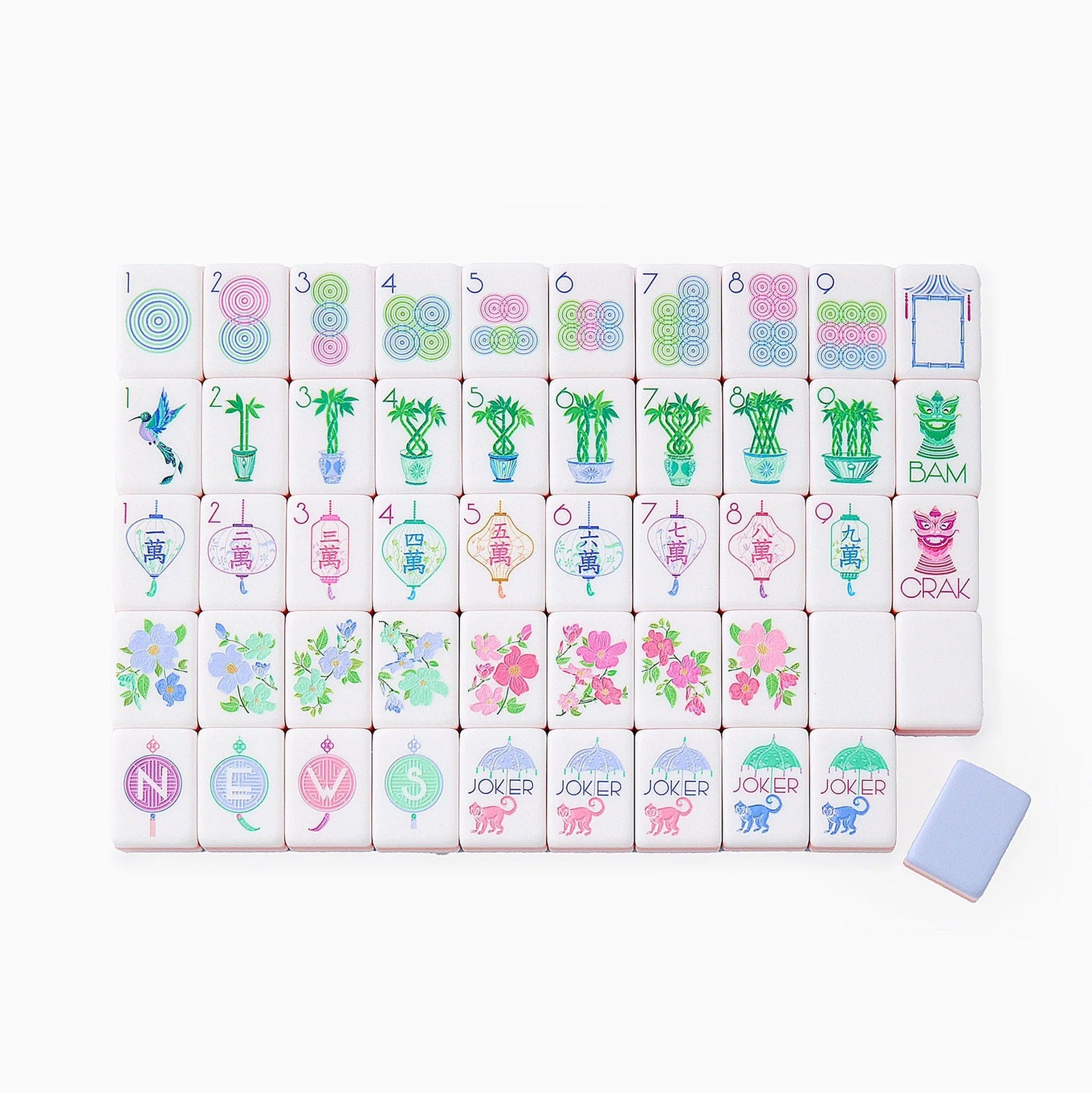 Luminaire Mahjong Tiles - The Preppy Bunny
