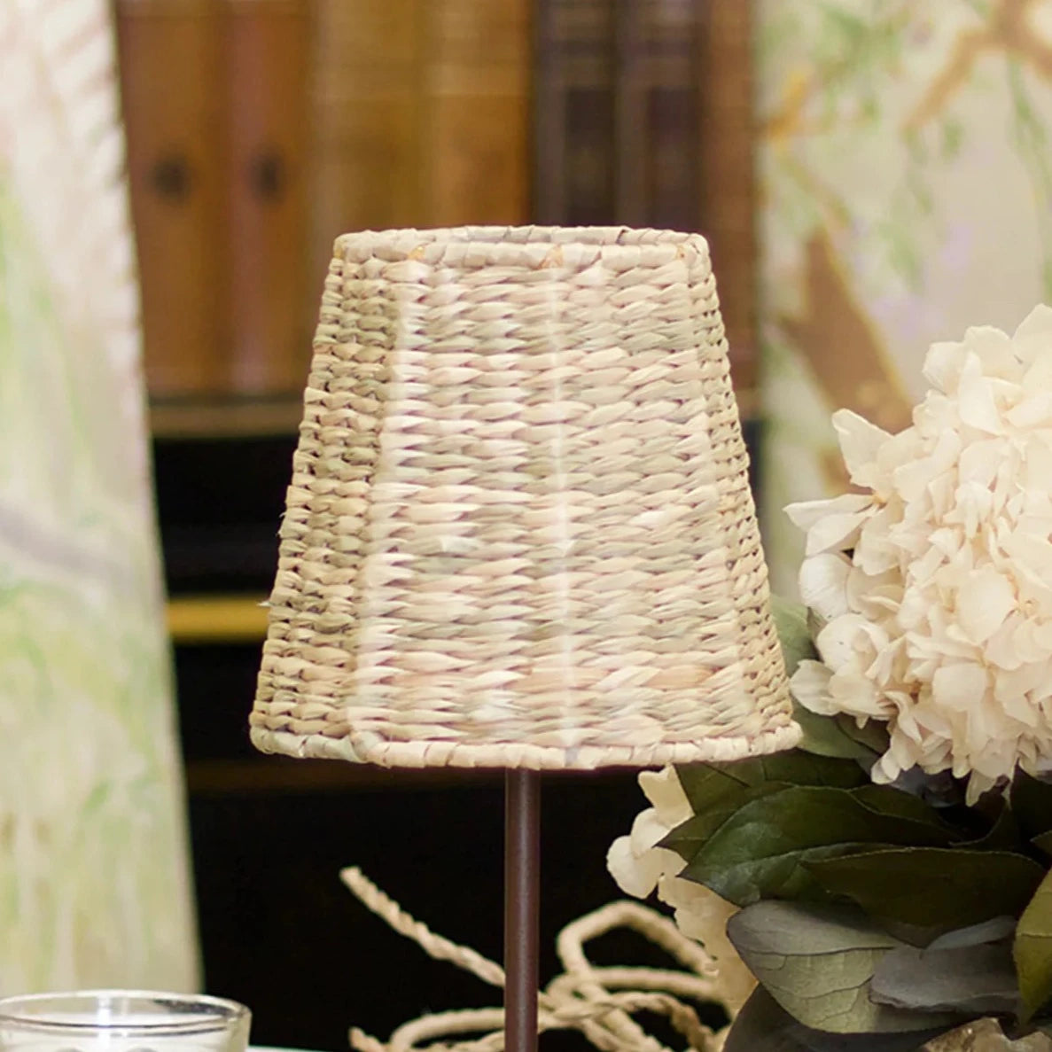 Empire Seagrass Woven Lampshade by Maison Maison - The Preppy Bunny