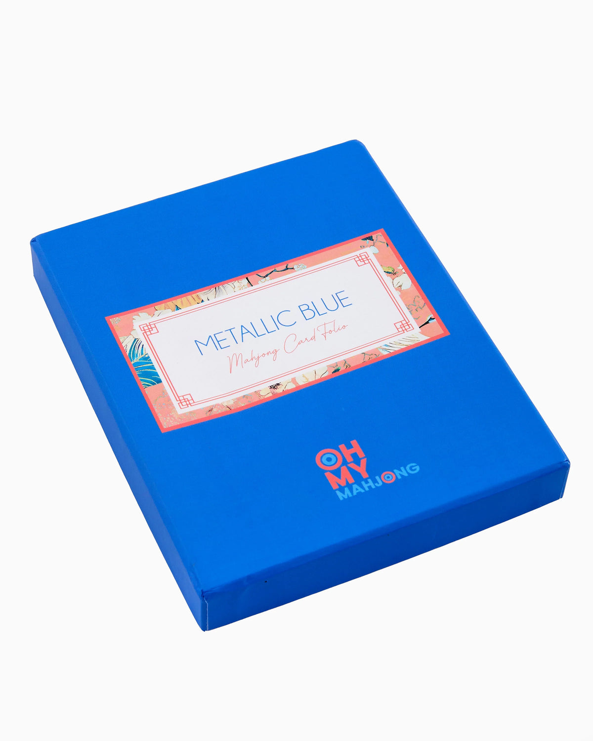 Metallic Blue Mahjong Card Folio