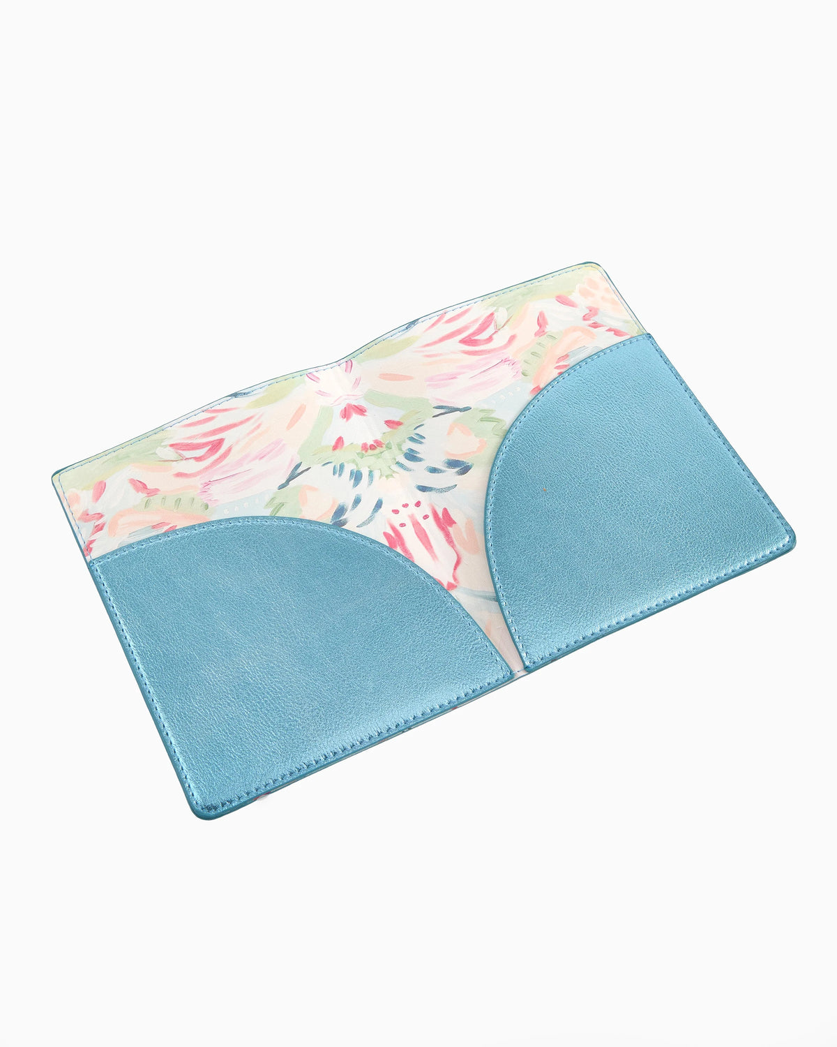 Metallic Light Blue Mahjong Card Folio