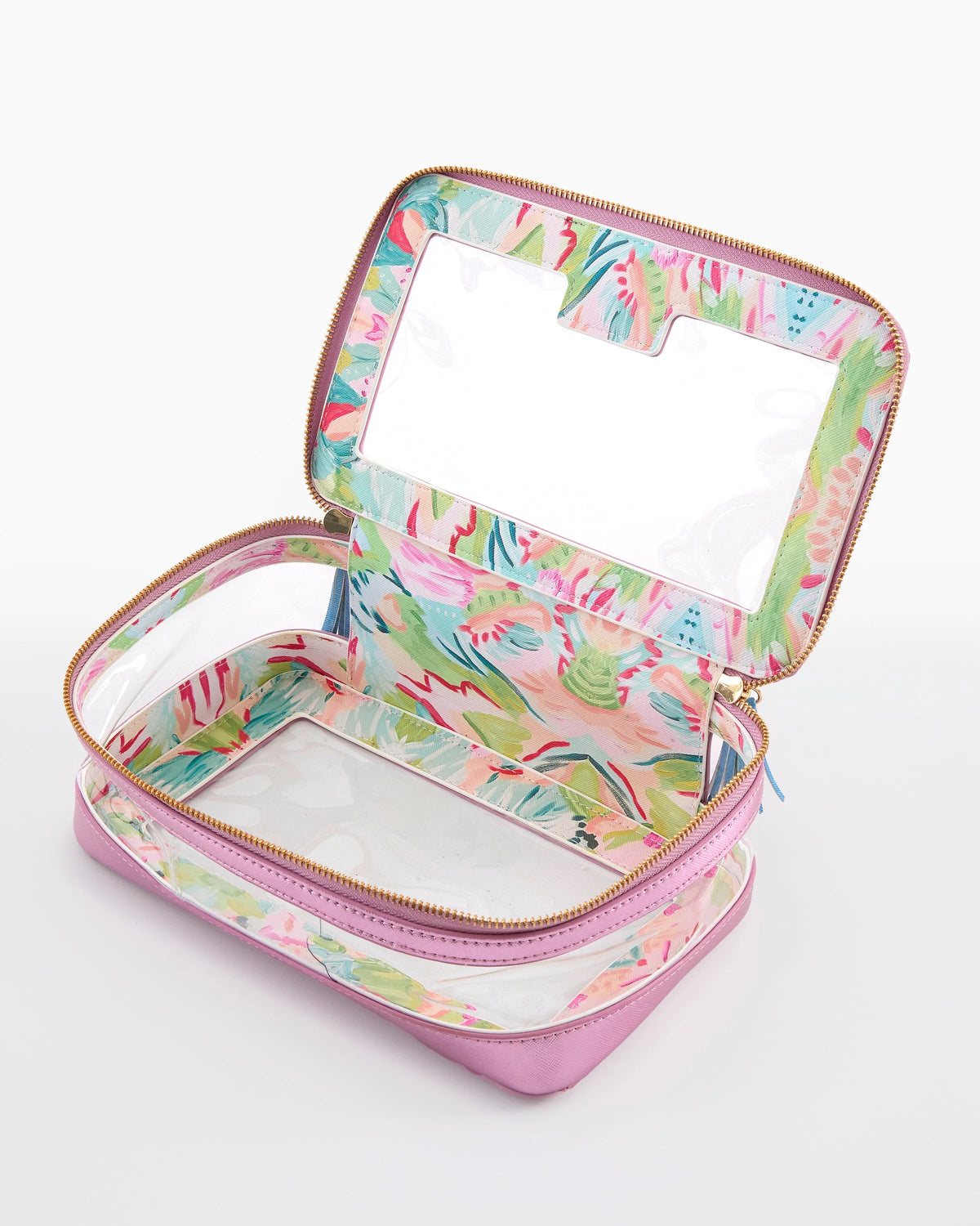 Metallic Light Pink Mahjong Tile Storage Bag