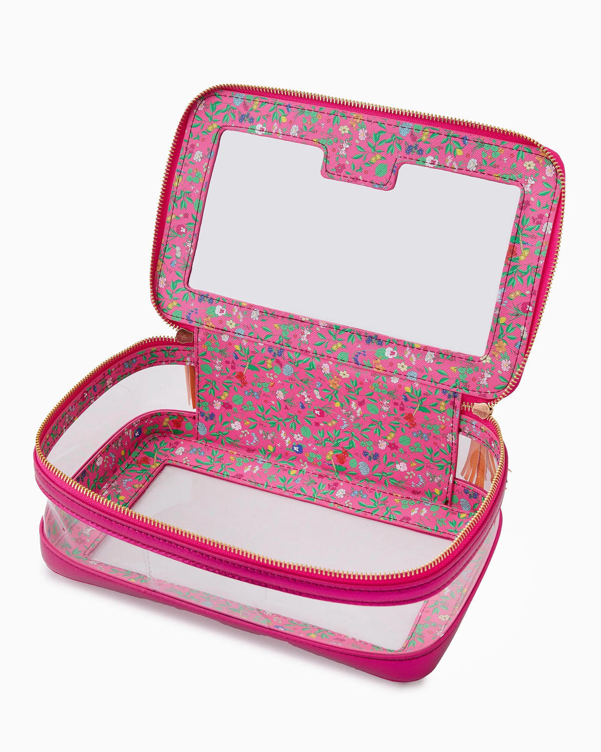 Metallic Pink Tile Storage Bag - The Preppy Bunny