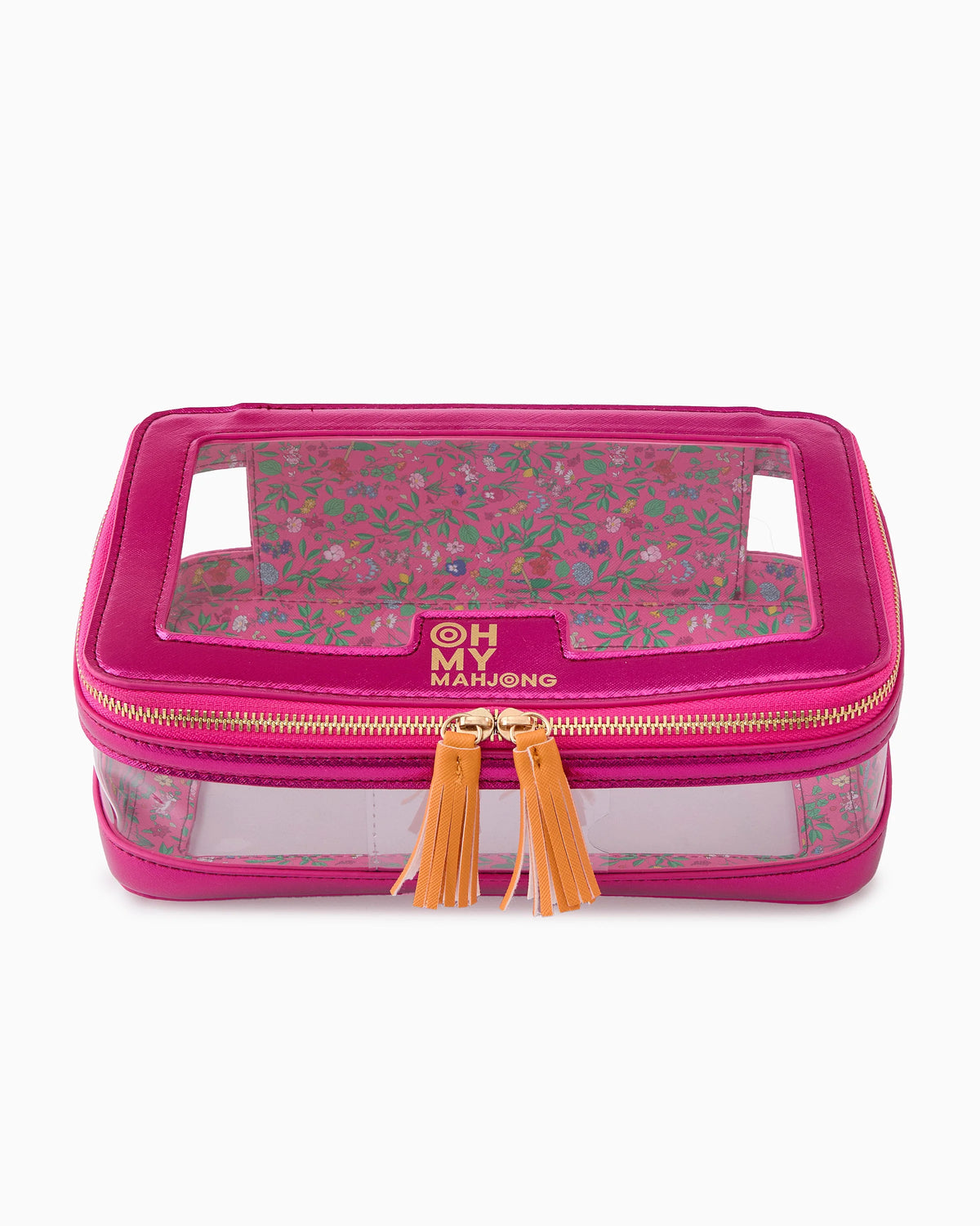 Metallic Pink Tile Storage Bag - The Preppy Bunny