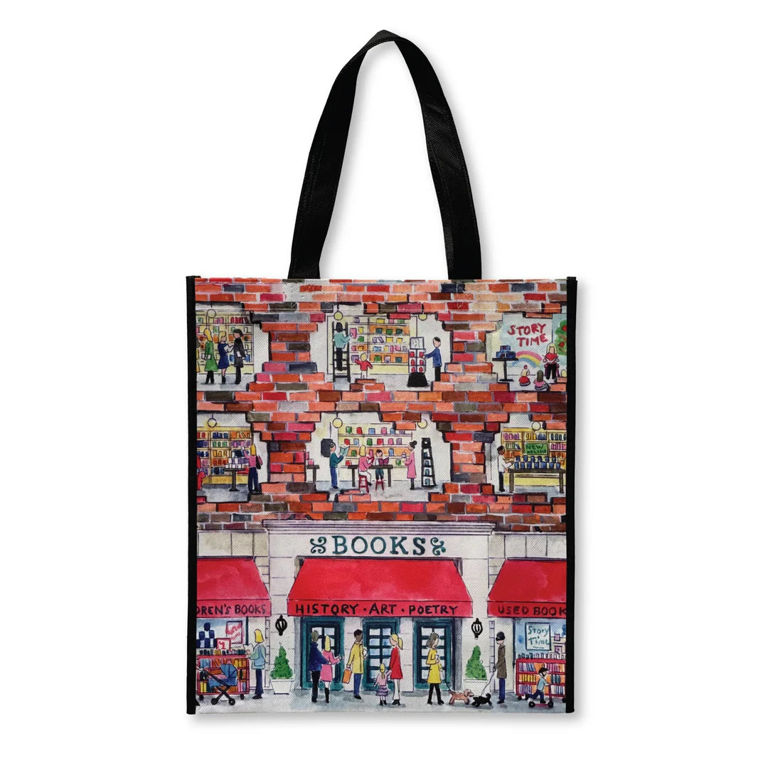 Michael Storrings A Day at the Bookstore Reusable Tote - The Preppy Bunny