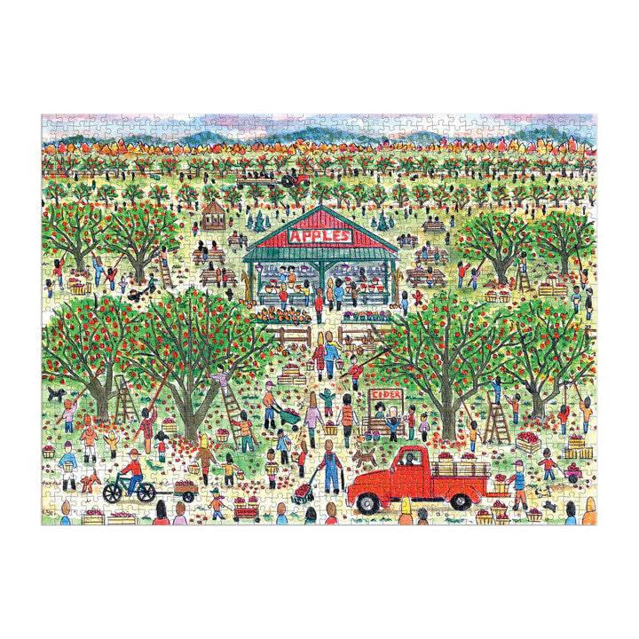 Michael Storrings Apple Pickin&#39; 1000 Piece Puzzle - The Preppy Bunny