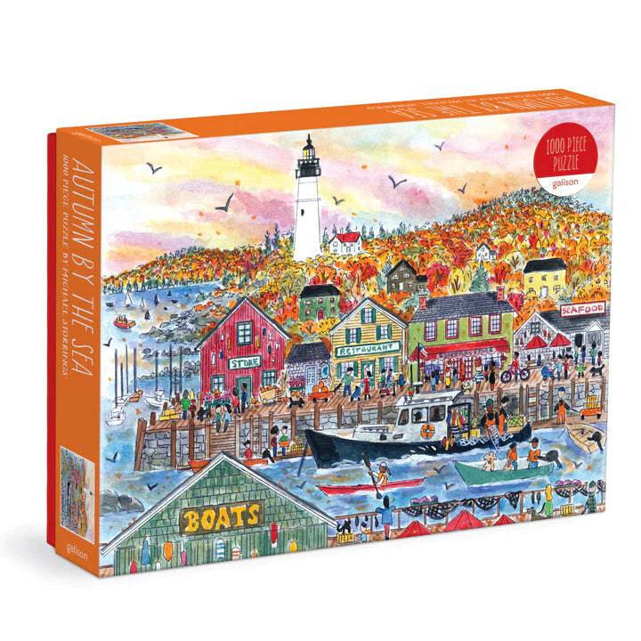 Michael Storrings Autumn By the Sea 1000 Piece Puzzle - The Preppy Bunny