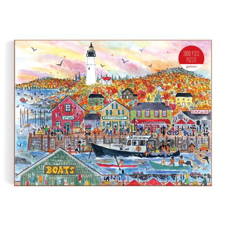 Michael Storrings Autumn By the Sea 1000 Piece Puzzle - The Preppy Bunny