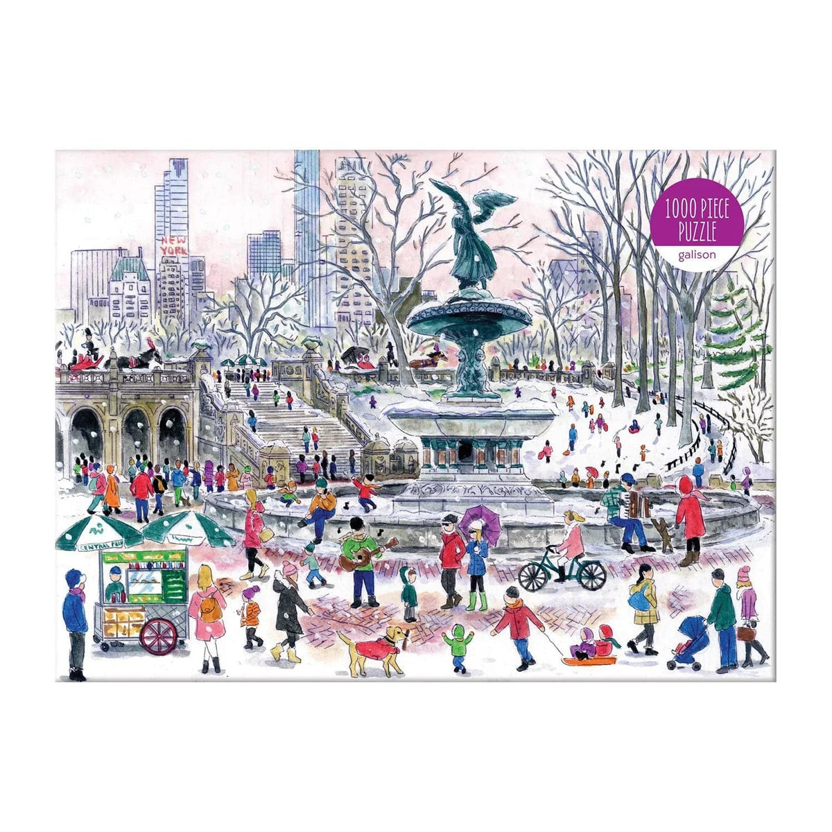 Michael Storrings Bethesda Fountain 1000 Piece Jigsaw Puzzle - The Preppy Bunny