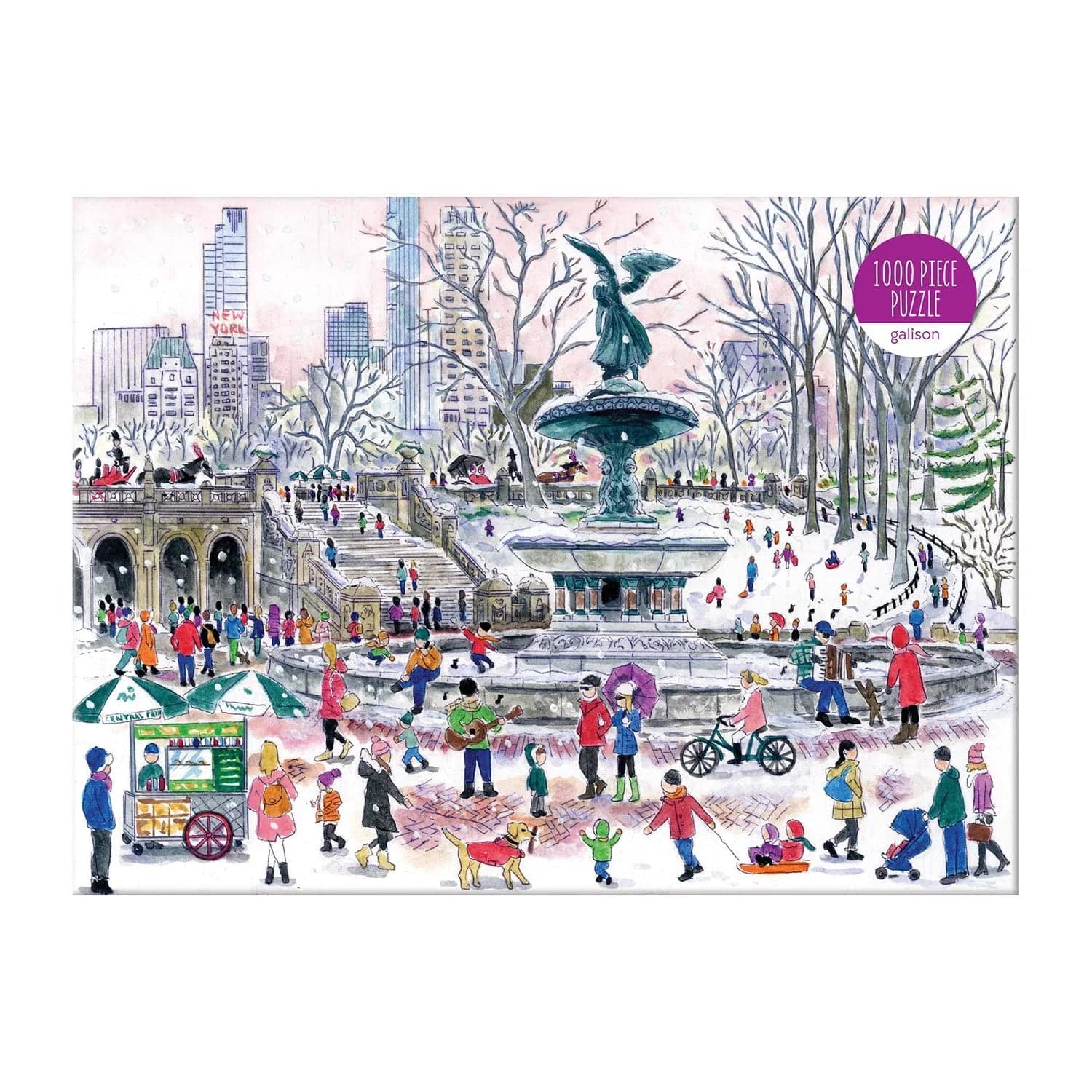 Michael Storrings Bethesda Fountain 1000 Piece Jigsaw Puzzle - The Preppy Bunny