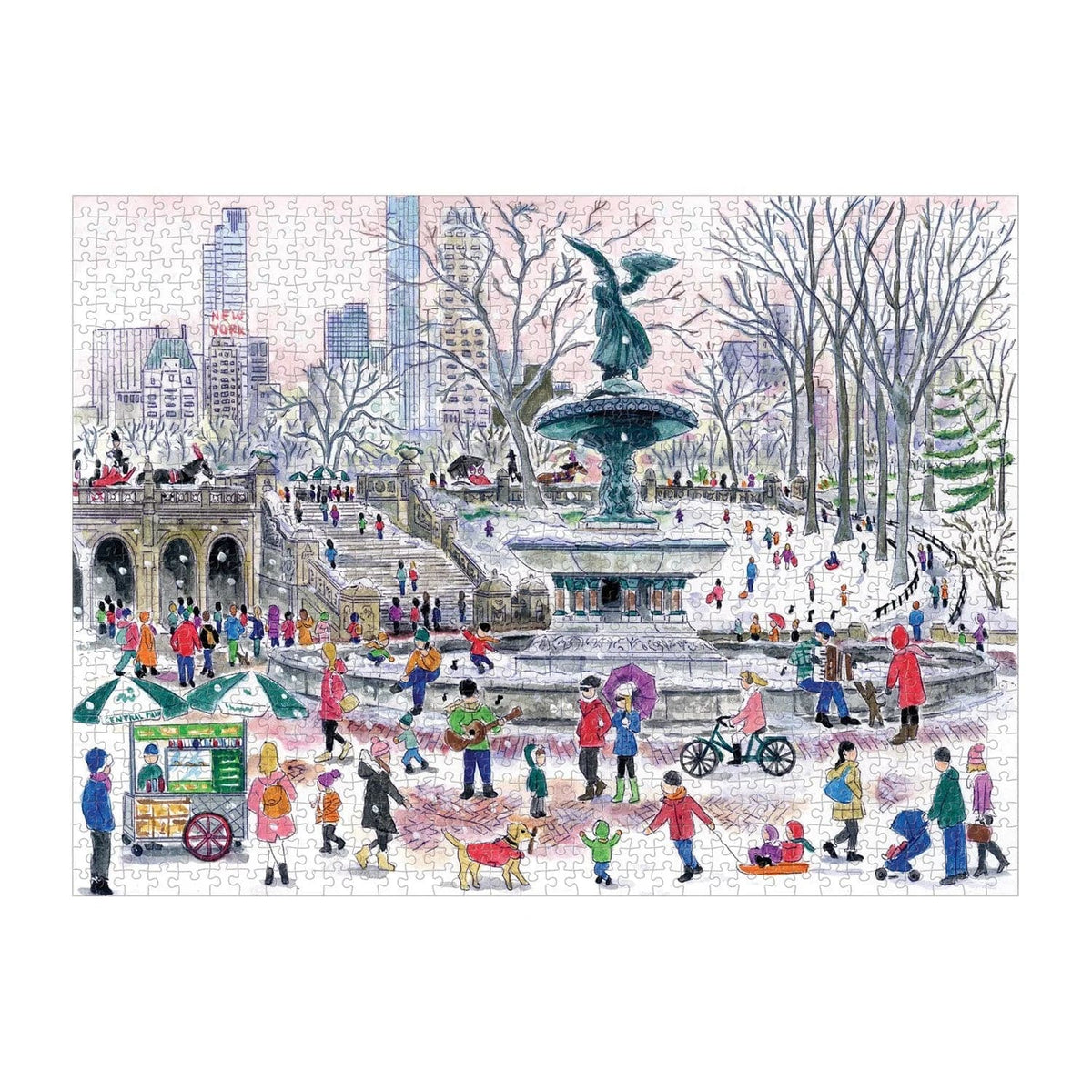Michael Storrings Bethesda Fountain 1000 Piece Jigsaw Puzzle - The Preppy Bunny