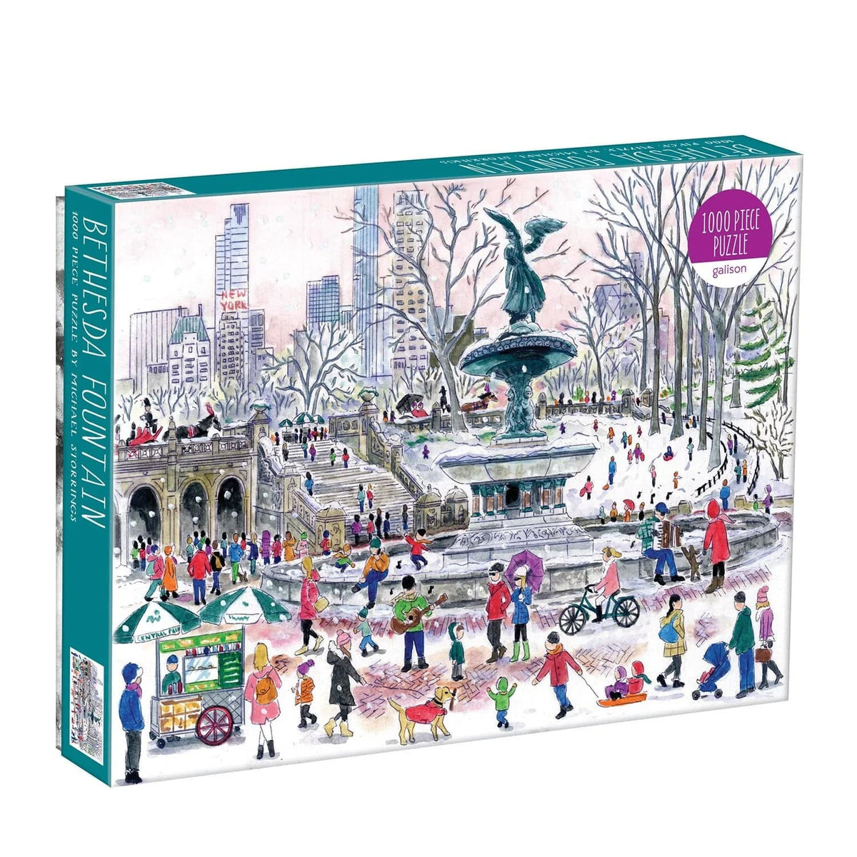 Michael Storrings Bethesda Fountain 1000 Piece Jigsaw Puzzle - The Preppy Bunny