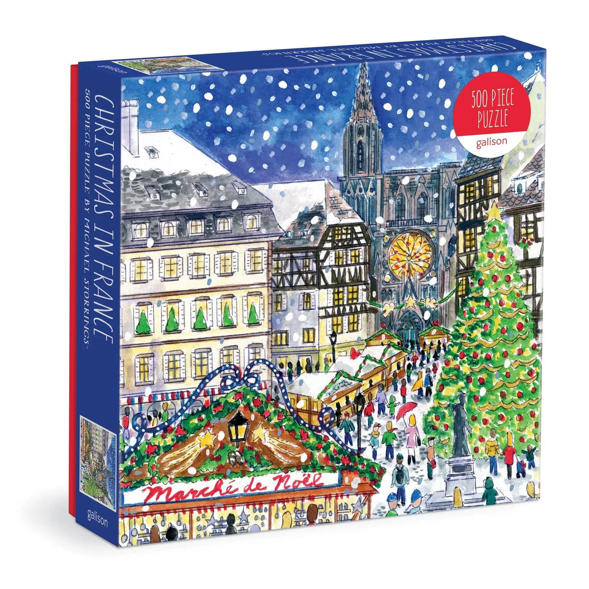 Michael Storrings Christmas in France 500 Piece Puzzle - The Preppy Bunny