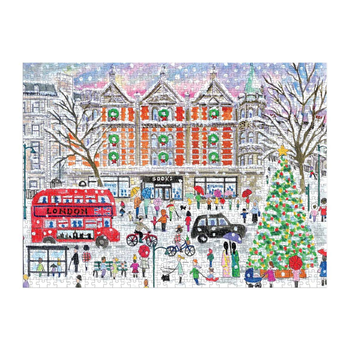 Michael Storrings Christmas in London 1000 Piece Puzzle - The Preppy Bunny