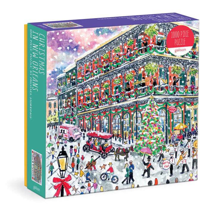 Michael Storrings Christmas in New Orleans 1000 Piece Puzzle - The Preppy Bunny