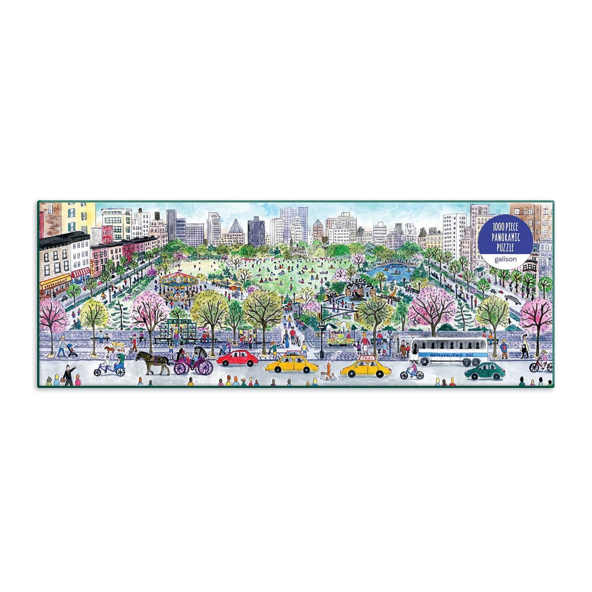 Michael Storrings Cityscape 1000 Piece Panoramic Jigsaw Puzzle - The Preppy Bunny
