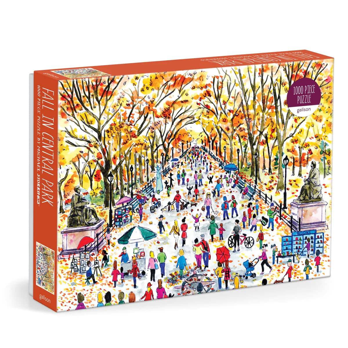 Michael Storrings Fall in Central Park 1000 pc Puzzle - The Preppy Bunny