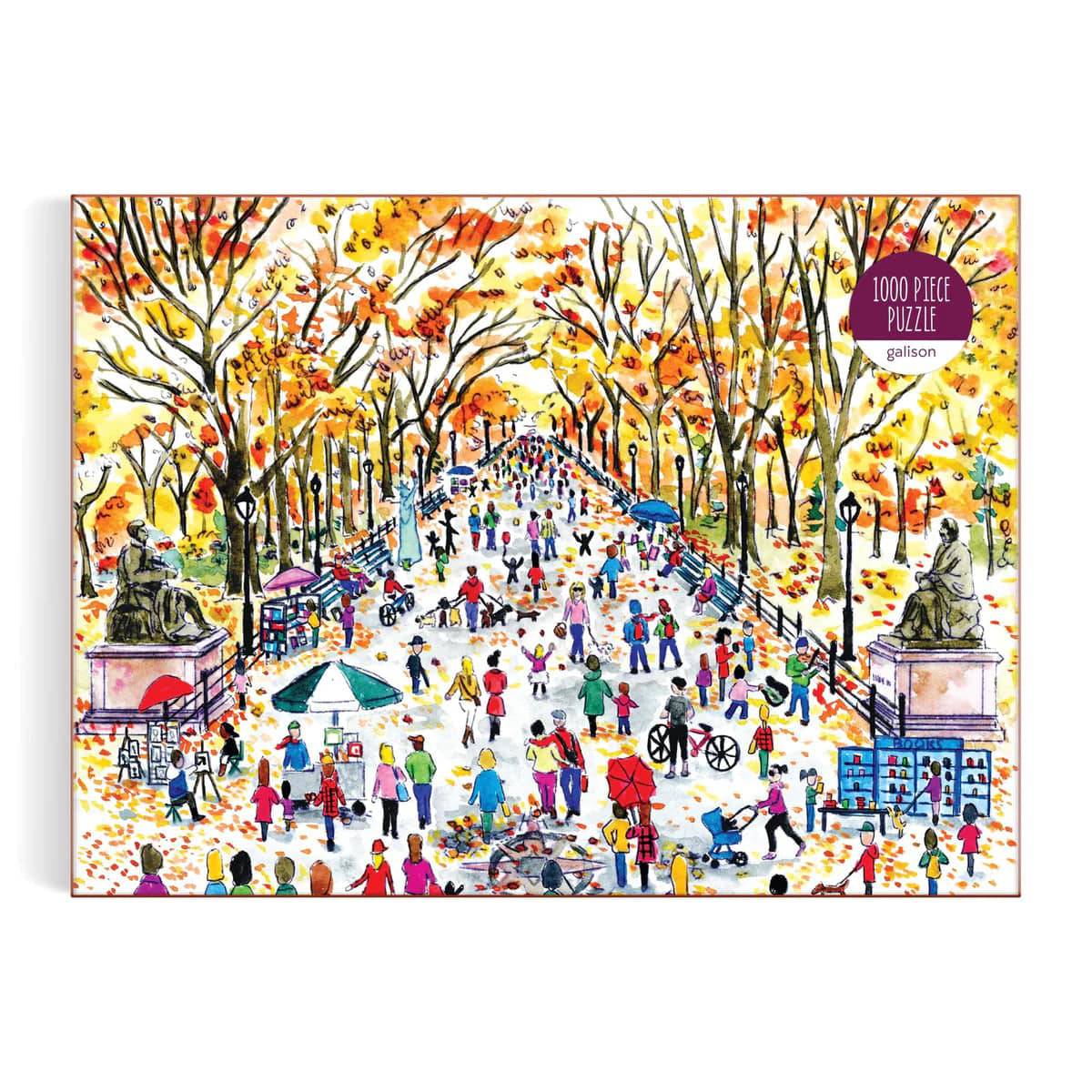 Michael Storrings Fall in Central Park 1000 pc Puzzle - The Preppy Bunny