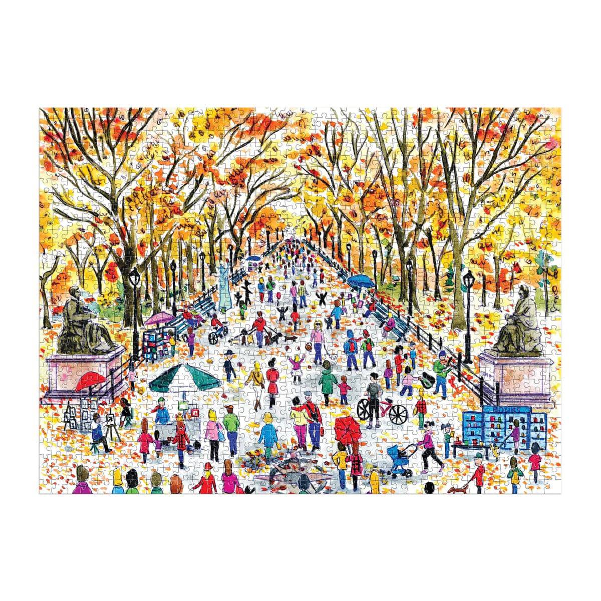 Michael Storrings Fall in Central Park 1000 pc Puzzle - The Preppy Bunny