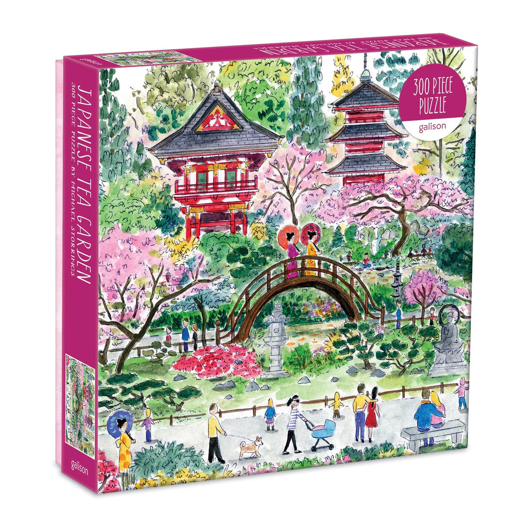 Michael Storrings Japanese Tea Garden 300 Piece Jigsaw Puzzle - The Preppy Bunny