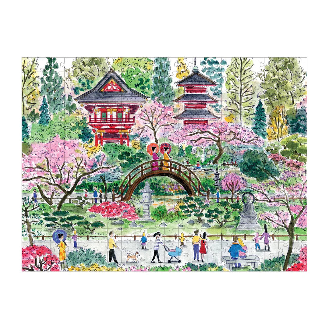 Michael Storrings Japanese Tea Garden 300 Piece Jigsaw Puzzle - The Preppy Bunny