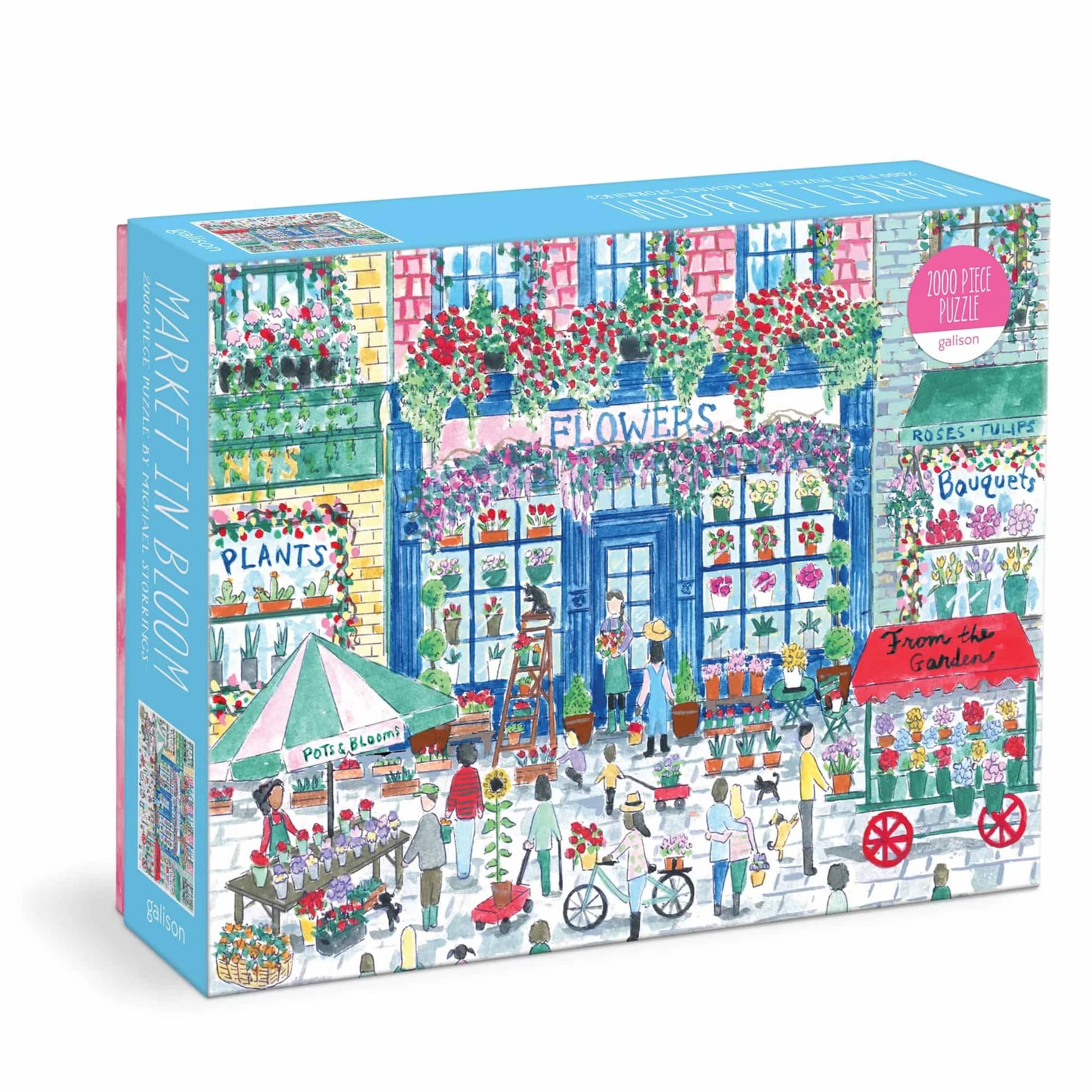 Michael Storrings Market in Bloom 2000 Piece Puzzle - The Preppy Bunny