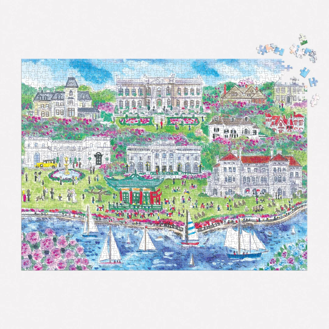 Michael Storrings Newport Mansions 1000 Piece Puzzle - The Preppy Bunny