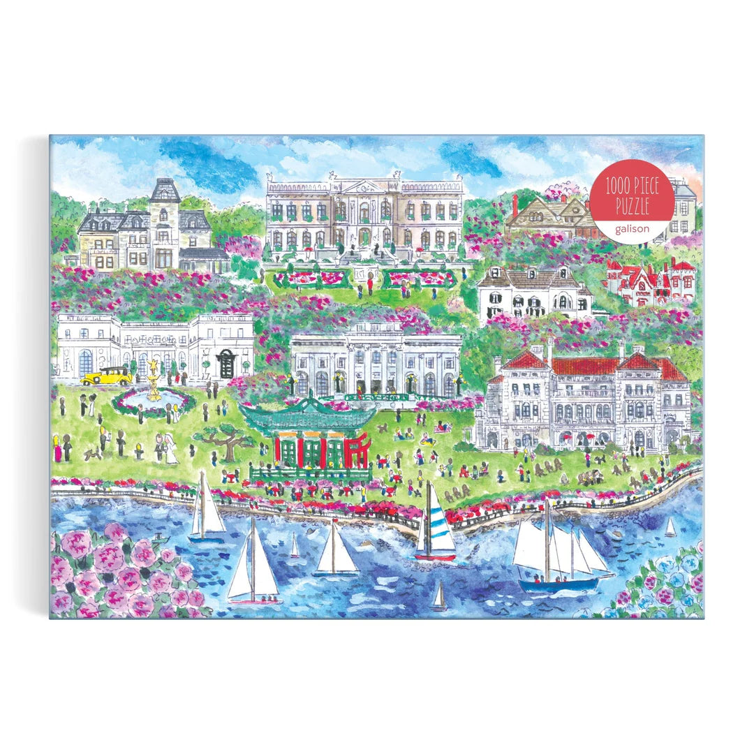 Michael Storrings Newport Mansions 1000 Piece Puzzle - The Preppy Bunny