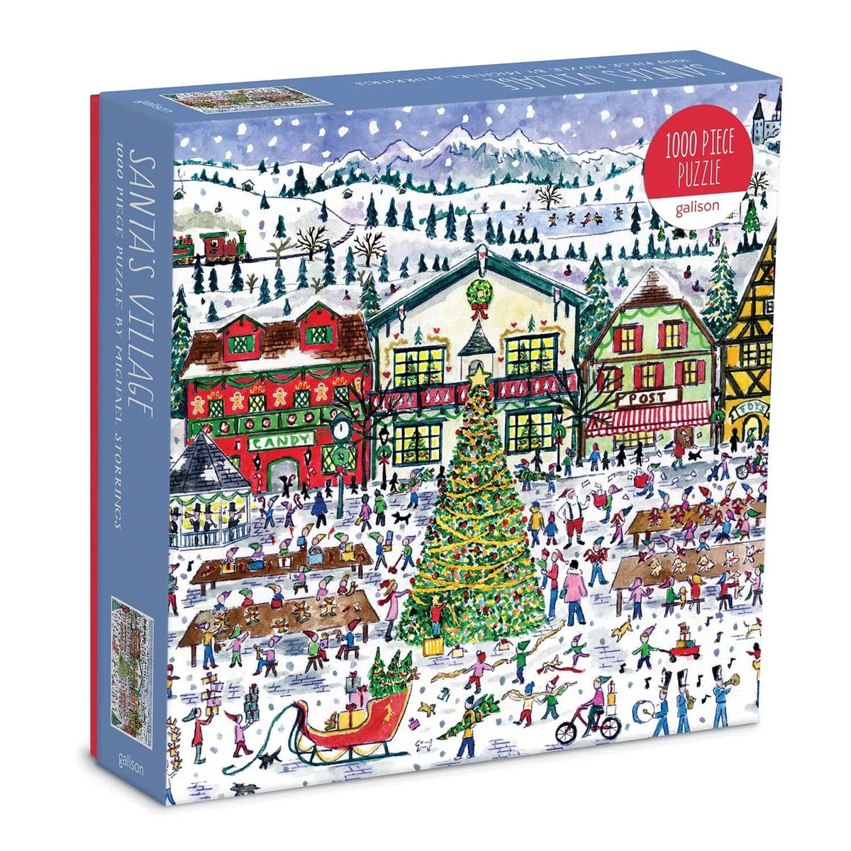 Michael Storrings Santa&#39;s Village 1000 Piece Puzzle - The Preppy Bunny